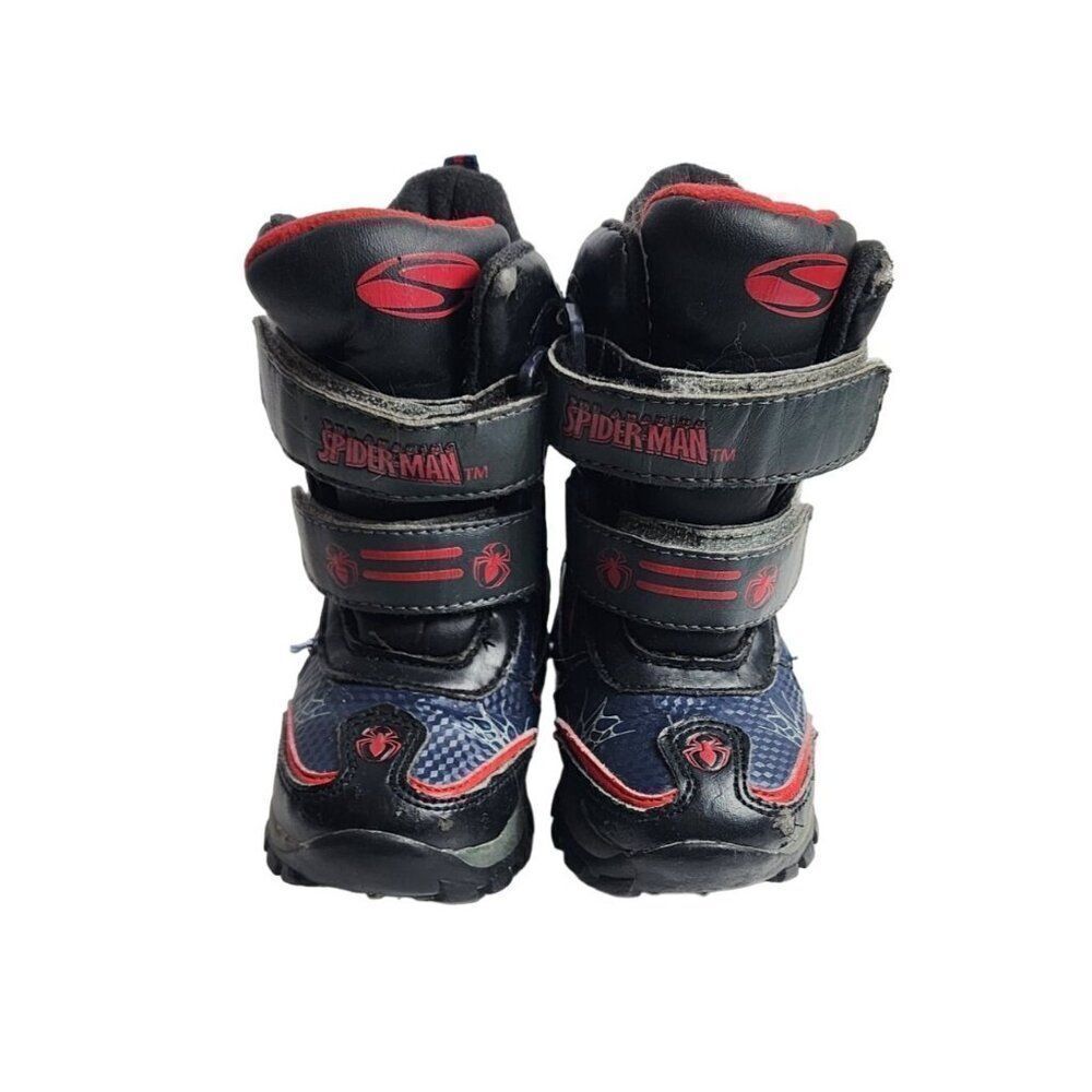 Marvel Spiderman Toddler Size 7 Winter Boots